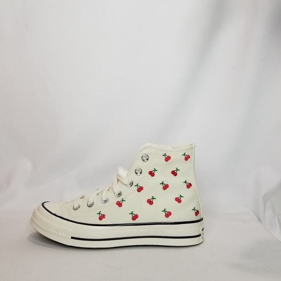 Converse Women's Chuck 70 Cherries Hi Tops Size 7.5 A08863C NWT - Picture 5 of 9